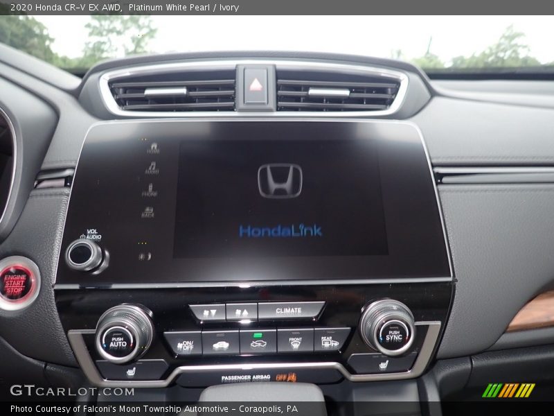 Platinum White Pearl / Ivory 2020 Honda CR-V EX AWD