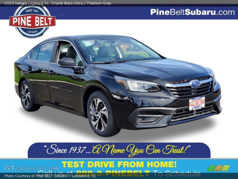 Crystal Black Silica / Titanium Gray 2020 Subaru Legacy 2.5i