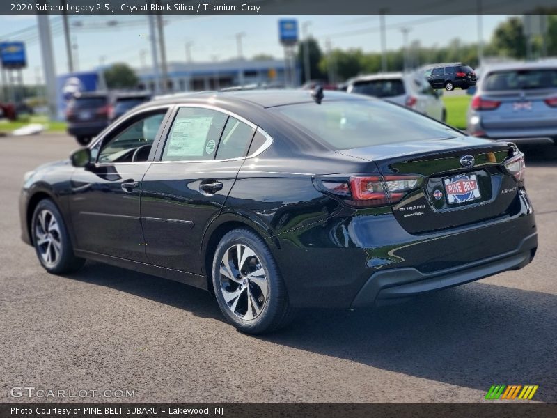 Crystal Black Silica / Titanium Gray 2020 Subaru Legacy 2.5i