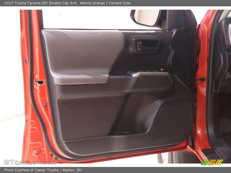 Inferno Orange / Cement Gray 2017 Toyota Tacoma SR5 Double Cab 4x4