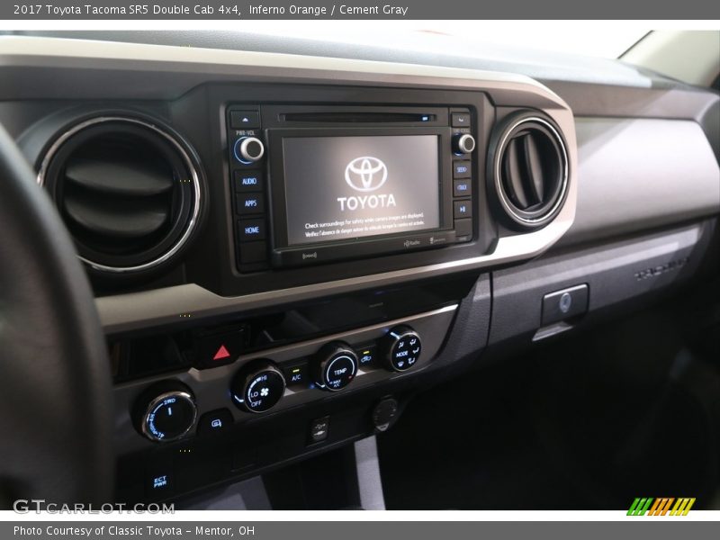 Inferno Orange / Cement Gray 2017 Toyota Tacoma SR5 Double Cab 4x4
