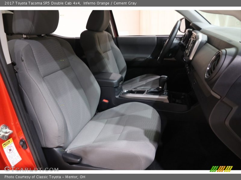 Inferno Orange / Cement Gray 2017 Toyota Tacoma SR5 Double Cab 4x4