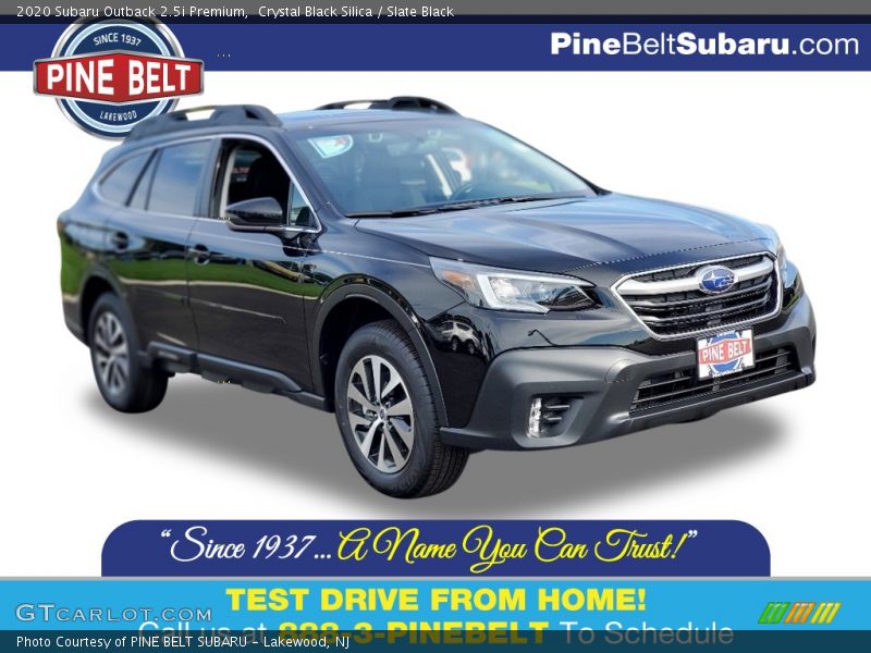 Crystal Black Silica / Slate Black 2020 Subaru Outback 2.5i Premium