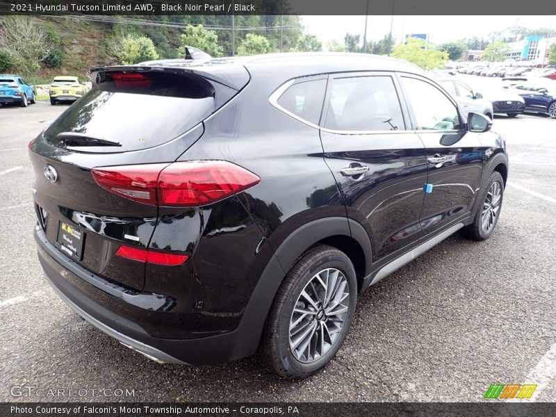 Black Noir Pearl / Black 2021 Hyundai Tucson Limited AWD