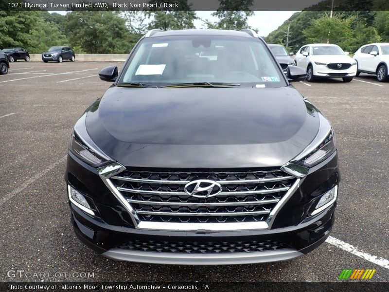 Black Noir Pearl / Black 2021 Hyundai Tucson Limited AWD