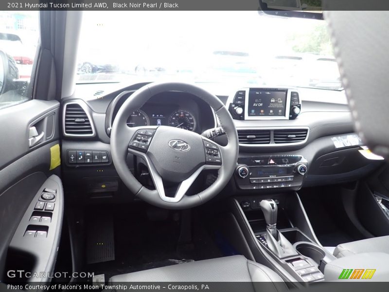 Black Noir Pearl / Black 2021 Hyundai Tucson Limited AWD