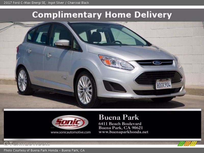 Ingot Silver / Charcoal Black 2017 Ford C-Max Energi SE