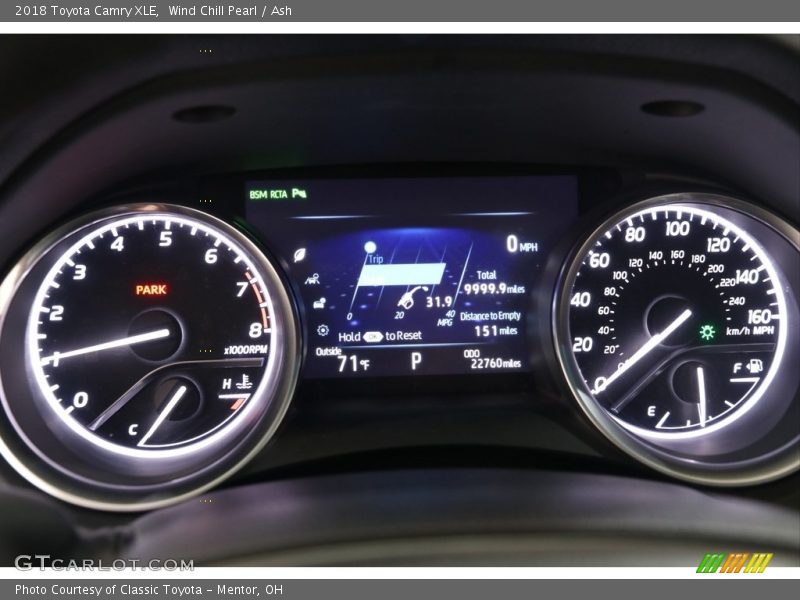 Wind Chill Pearl / Ash 2018 Toyota Camry XLE