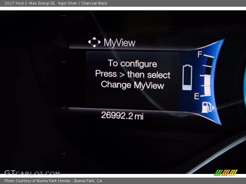 Ingot Silver / Charcoal Black 2017 Ford C-Max Energi SE