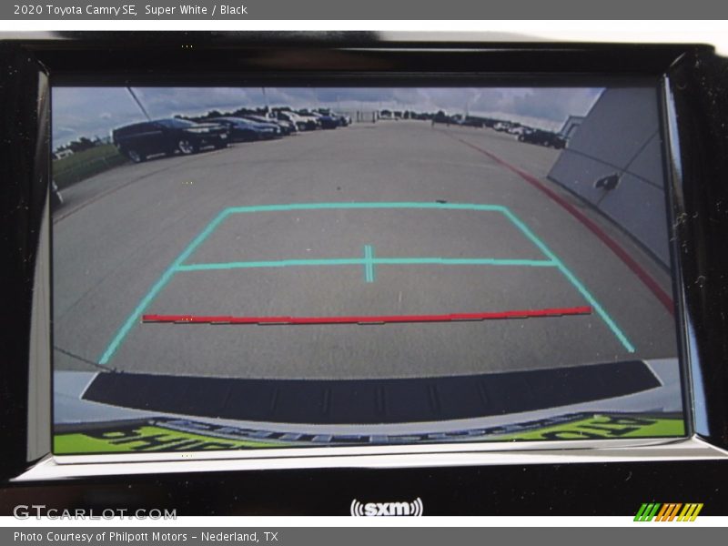 Super White / Black 2020 Toyota Camry SE