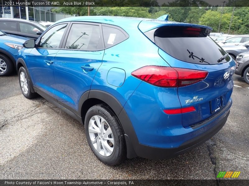 Aqua Blue / Black 2021 Hyundai Tucson SE AWD