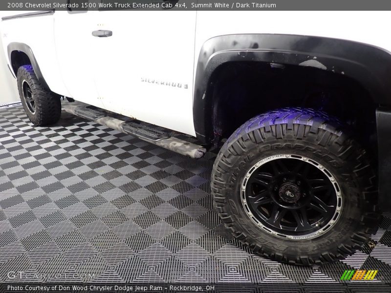 Summit White / Dark Titanium 2008 Chevrolet Silverado 1500 Work Truck Extended Cab 4x4