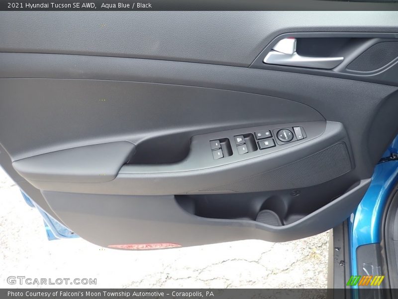 Aqua Blue / Black 2021 Hyundai Tucson SE AWD