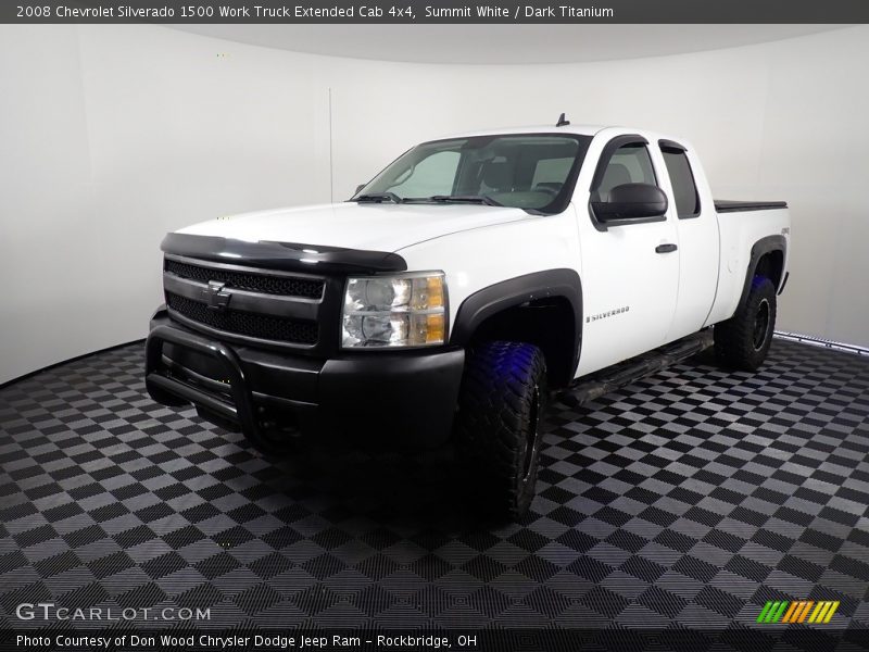 Summit White / Dark Titanium 2008 Chevrolet Silverado 1500 Work Truck Extended Cab 4x4