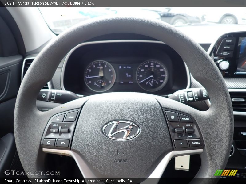 Aqua Blue / Black 2021 Hyundai Tucson SE AWD