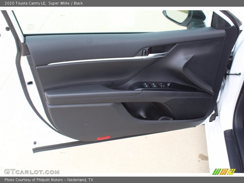 Super White / Black 2020 Toyota Camry LE