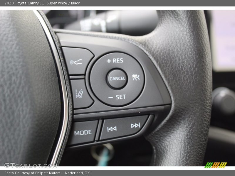 Super White / Black 2020 Toyota Camry LE