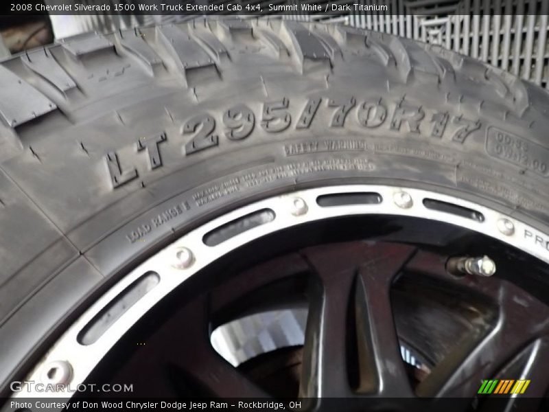 Summit White / Dark Titanium 2008 Chevrolet Silverado 1500 Work Truck Extended Cab 4x4
