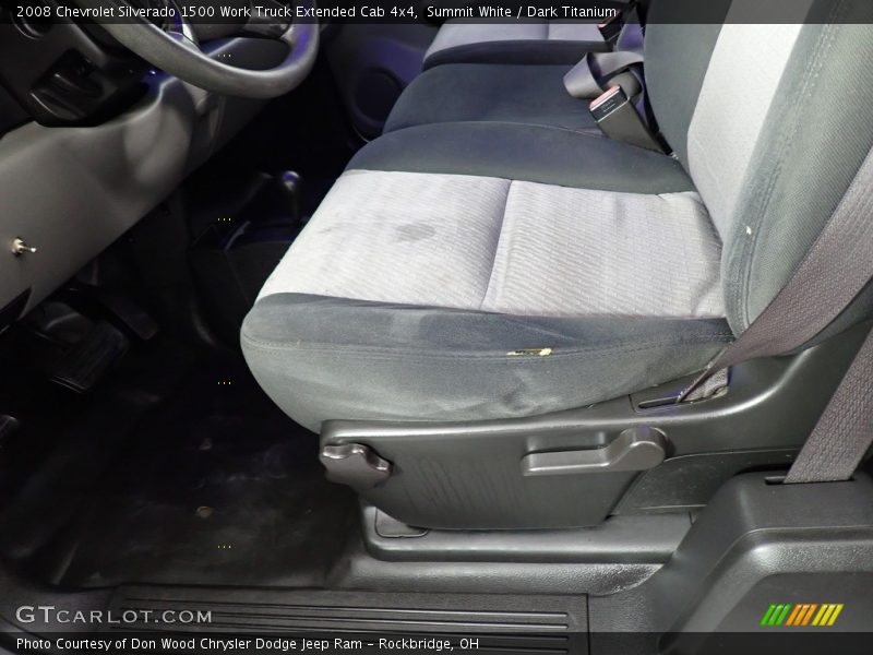 Summit White / Dark Titanium 2008 Chevrolet Silverado 1500 Work Truck Extended Cab 4x4