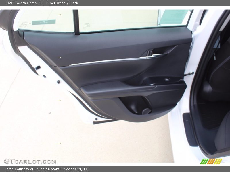 Super White / Black 2020 Toyota Camry LE