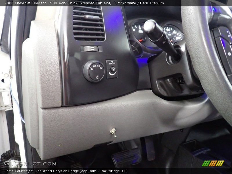 Summit White / Dark Titanium 2008 Chevrolet Silverado 1500 Work Truck Extended Cab 4x4