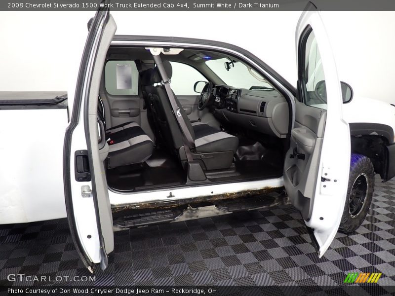 Summit White / Dark Titanium 2008 Chevrolet Silverado 1500 Work Truck Extended Cab 4x4