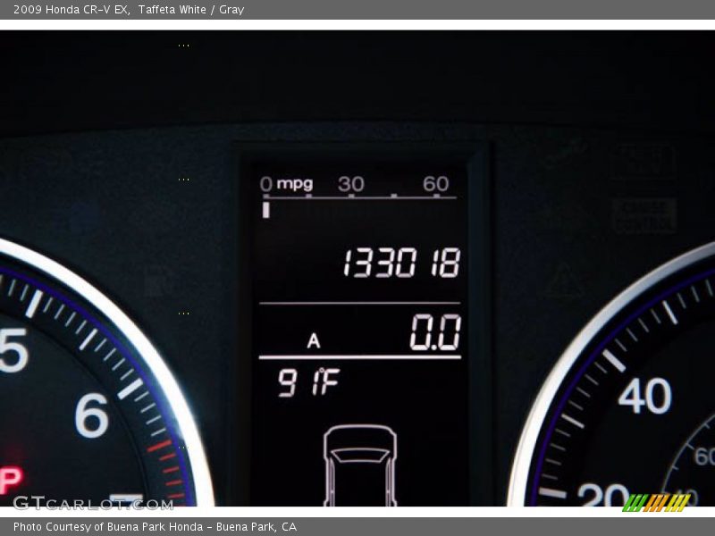Taffeta White / Gray 2009 Honda CR-V EX