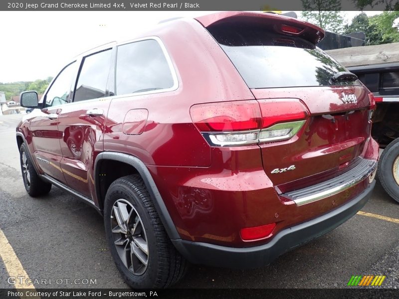Velvet Red Pearl / Black 2020 Jeep Grand Cherokee Limited 4x4