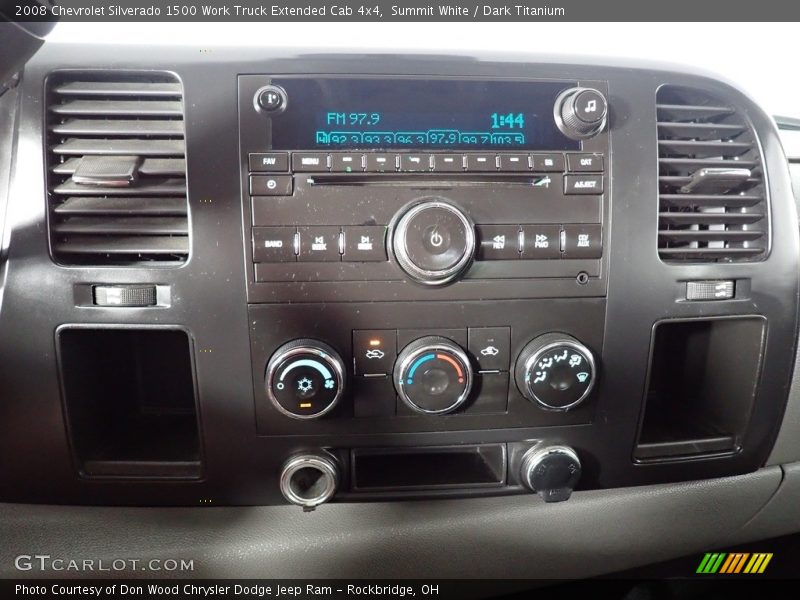 Summit White / Dark Titanium 2008 Chevrolet Silverado 1500 Work Truck Extended Cab 4x4