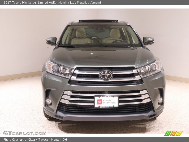 Alumina Jade Metallic / Almond 2017 Toyota Highlander Limited AWD