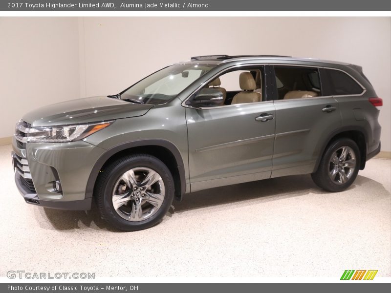 Alumina Jade Metallic / Almond 2017 Toyota Highlander Limited AWD