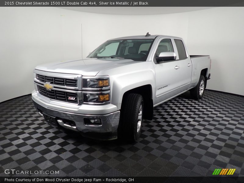 Silver Ice Metallic / Jet Black 2015 Chevrolet Silverado 1500 LT Double Cab 4x4