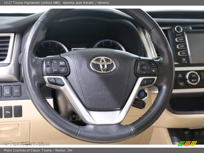 Alumina Jade Metallic / Almond 2017 Toyota Highlander Limited AWD