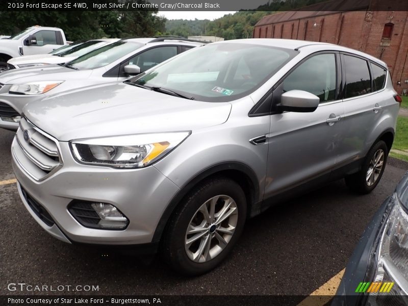 Ingot Silver / Chromite Gray/Charcoal Black 2019 Ford Escape SE 4WD