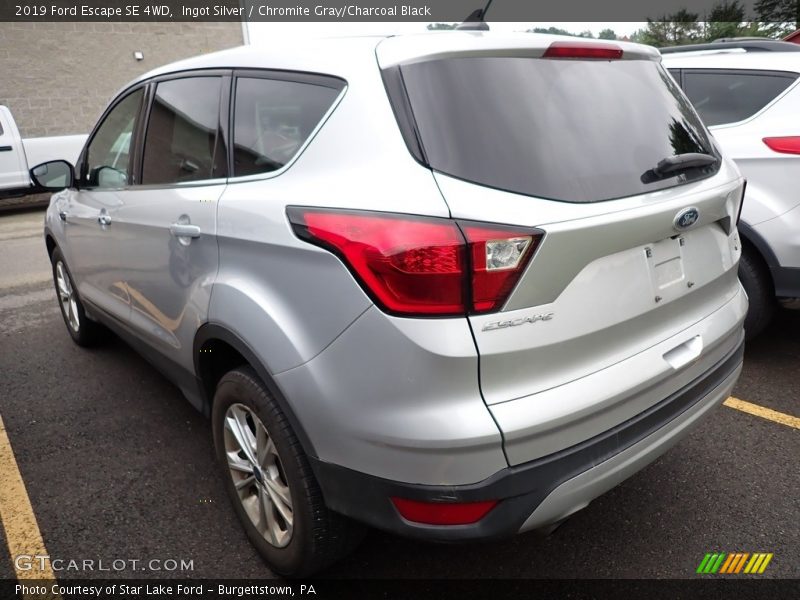 Ingot Silver / Chromite Gray/Charcoal Black 2019 Ford Escape SE 4WD