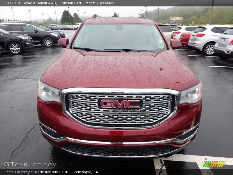 Crimson Red Tintcoat / Jet Black 2017 GMC Acadia Denali AWD