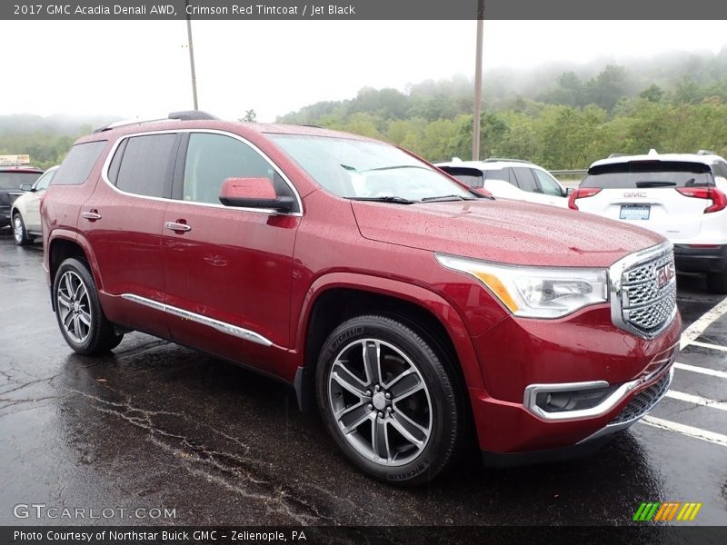 Crimson Red Tintcoat / Jet Black 2017 GMC Acadia Denali AWD