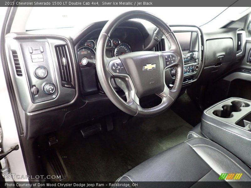 Silver Ice Metallic / Jet Black 2015 Chevrolet Silverado 1500 LT Double Cab 4x4