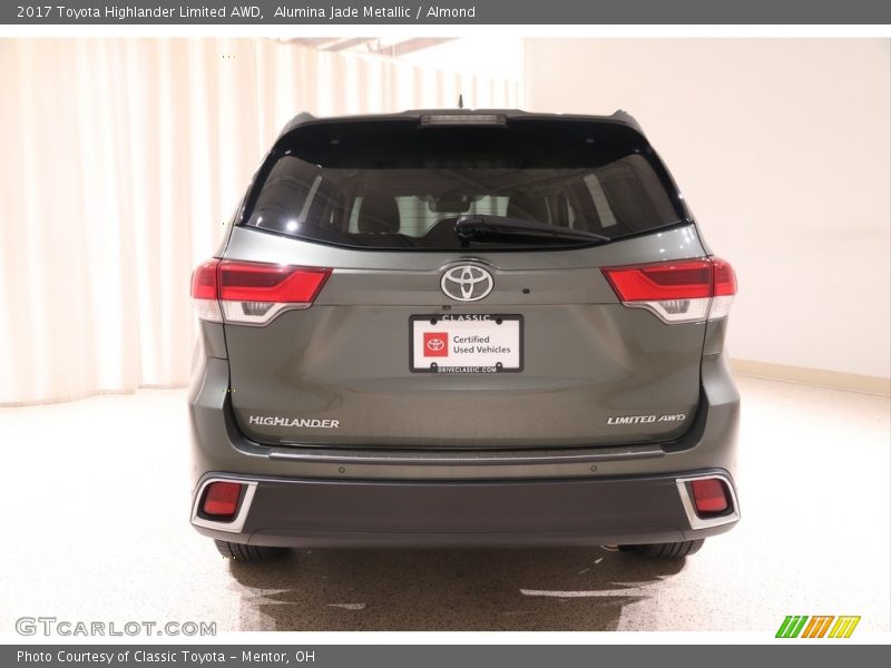 Alumina Jade Metallic / Almond 2017 Toyota Highlander Limited AWD