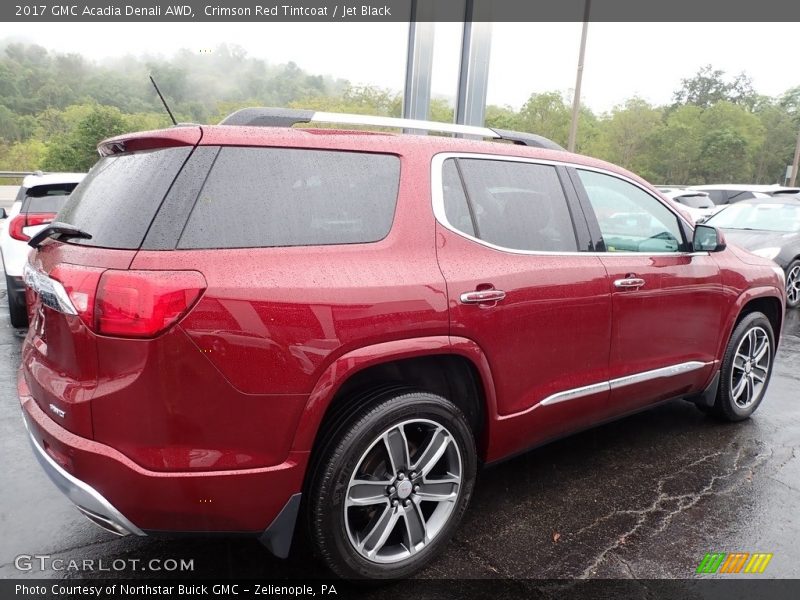 Crimson Red Tintcoat / Jet Black 2017 GMC Acadia Denali AWD