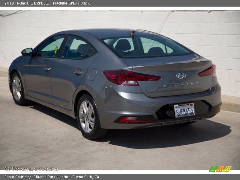 Machine Gray / Black 2019 Hyundai Elantra SEL