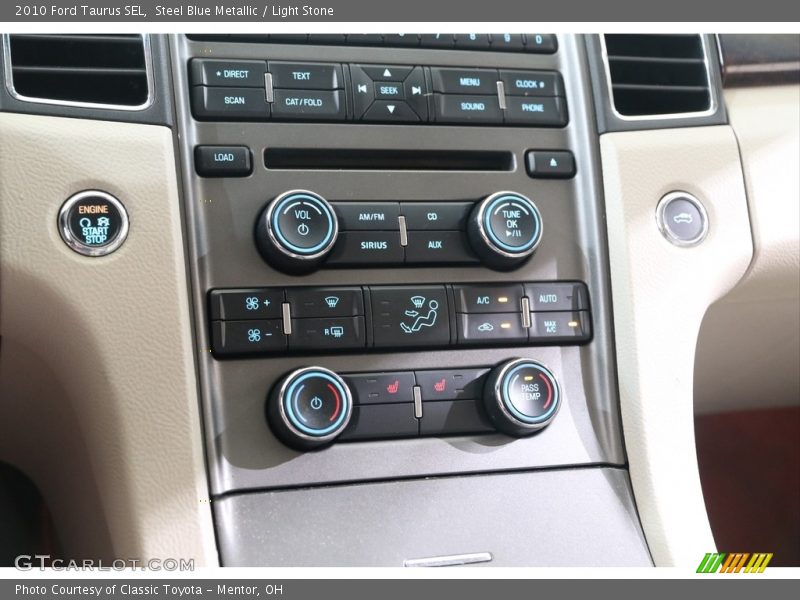 Steel Blue Metallic / Light Stone 2010 Ford Taurus SEL
