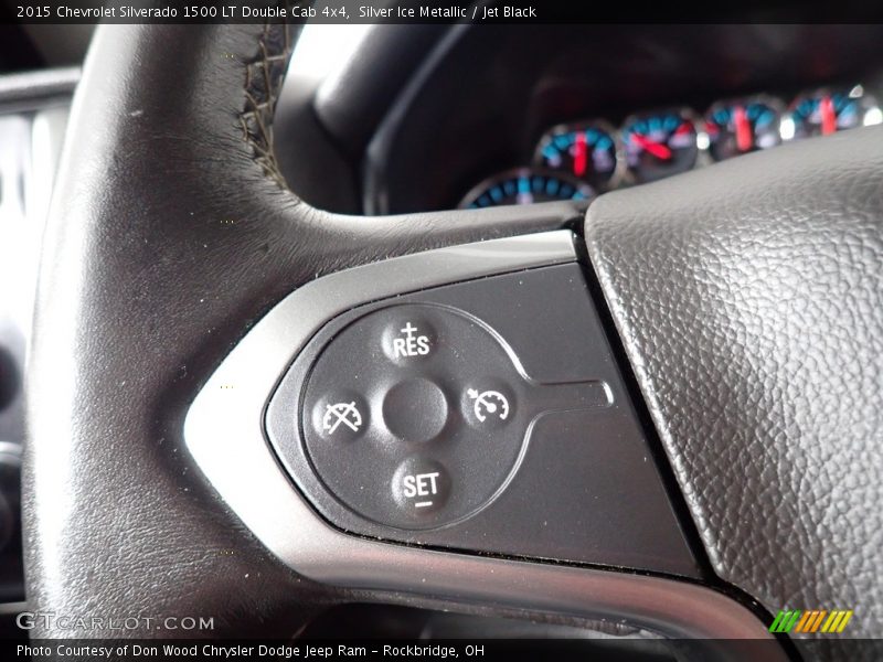 Silver Ice Metallic / Jet Black 2015 Chevrolet Silverado 1500 LT Double Cab 4x4