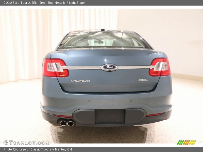Steel Blue Metallic / Light Stone 2010 Ford Taurus SEL