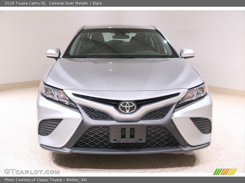 Celestial Silver Metallic / Black 2018 Toyota Camry SE