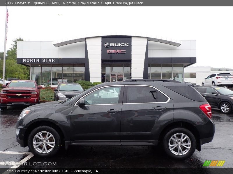 Nightfall Gray Metallic / Light Titanium/Jet Black 2017 Chevrolet Equinox LT AWD