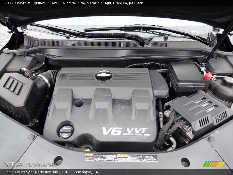 Nightfall Gray Metallic / Light Titanium/Jet Black 2017 Chevrolet Equinox LT AWD