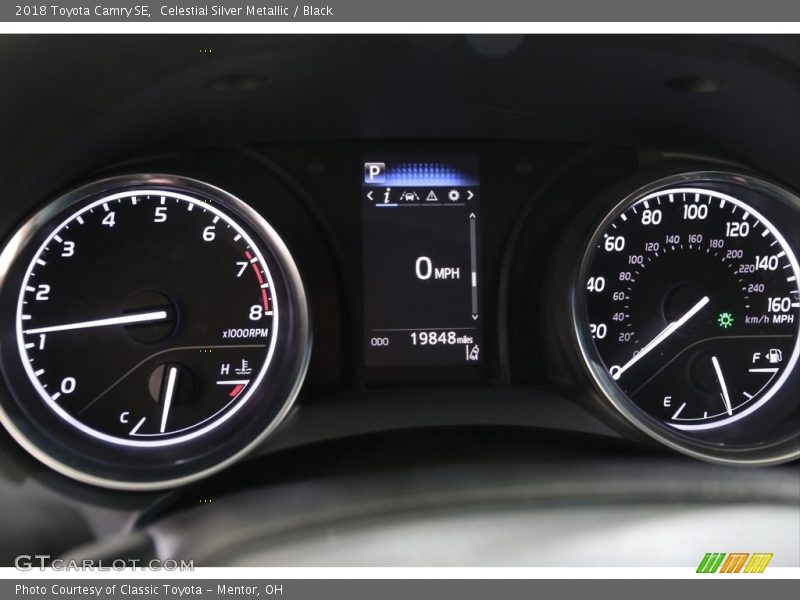 Celestial Silver Metallic / Black 2018 Toyota Camry SE