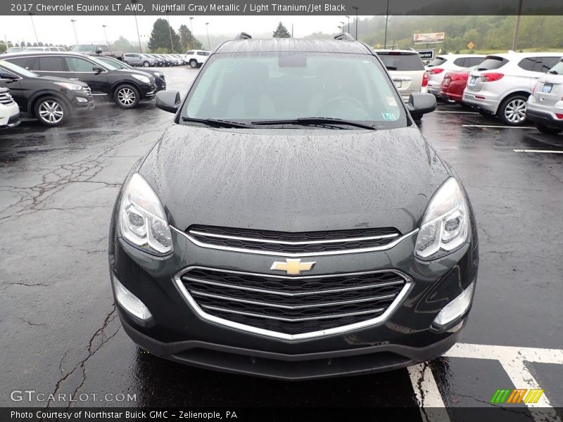Nightfall Gray Metallic / Light Titanium/Jet Black 2017 Chevrolet Equinox LT AWD
