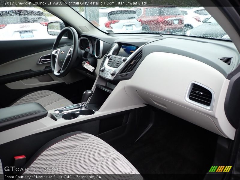 Nightfall Gray Metallic / Light Titanium/Jet Black 2017 Chevrolet Equinox LT AWD